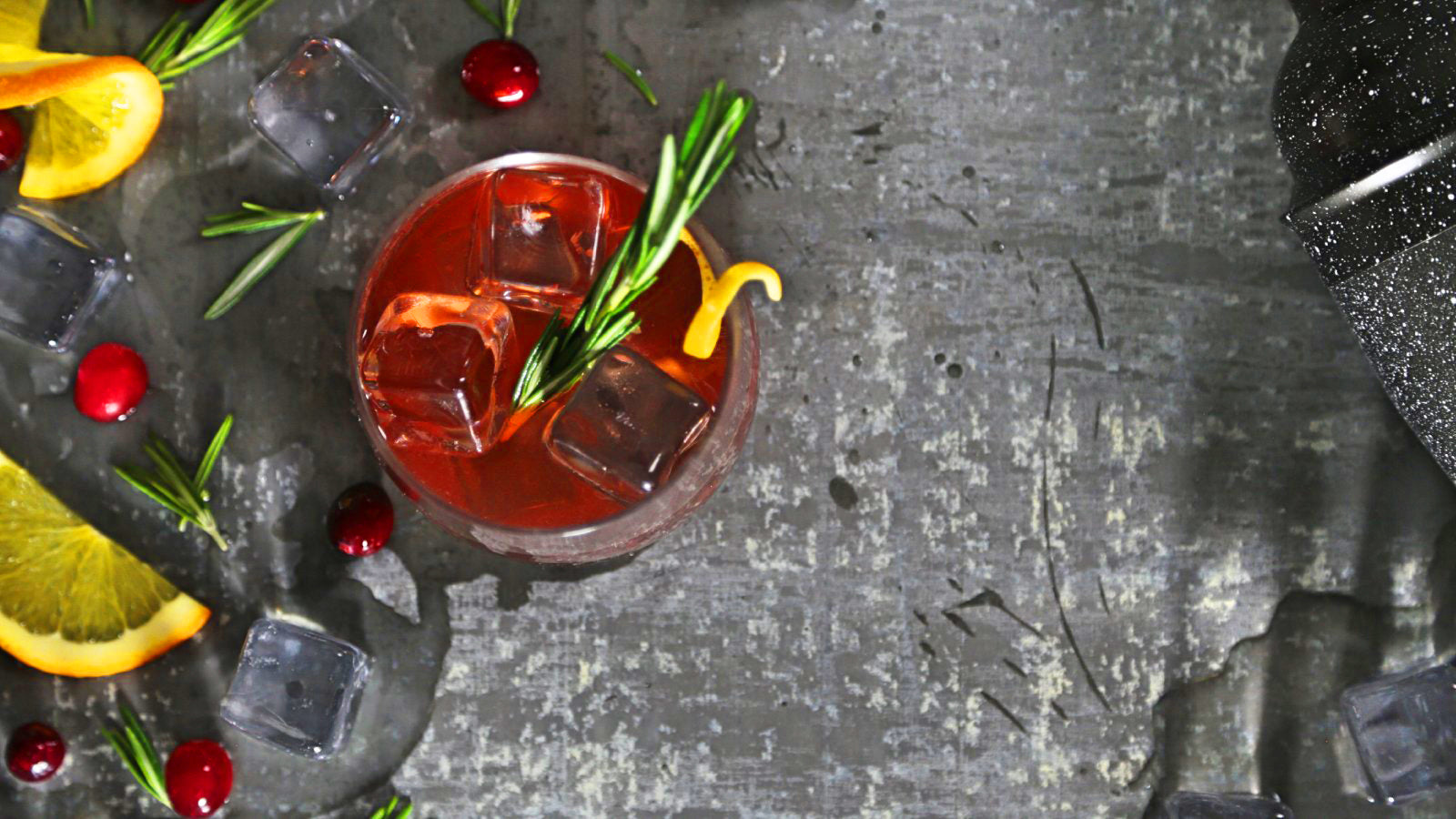 Cranberry Bourbon Cocktail using Wabanaki Maple Barrel Aged Bourbon Maple Syrup