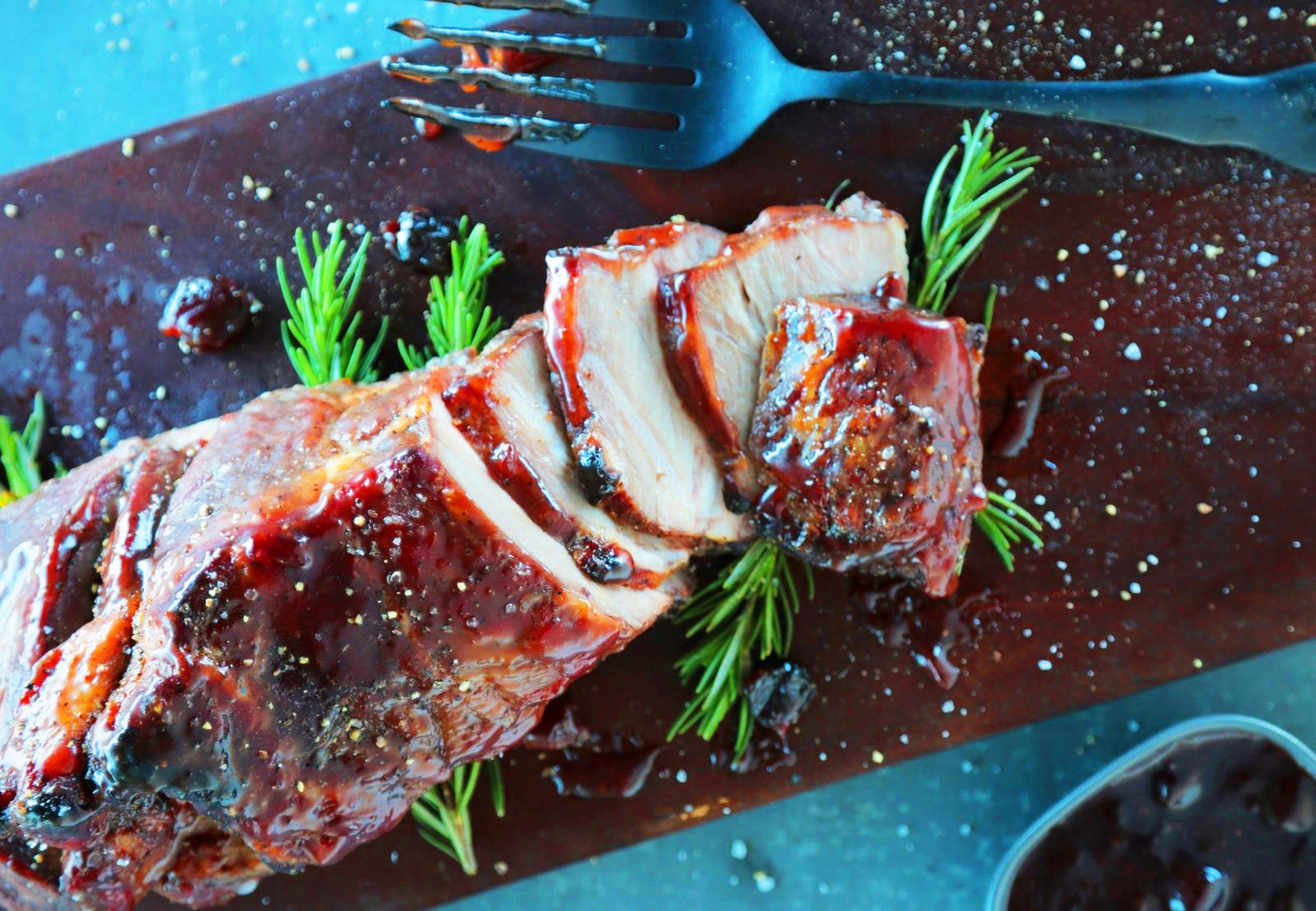 Cherry Meat Glaze using Wabanaki Maple Syrup