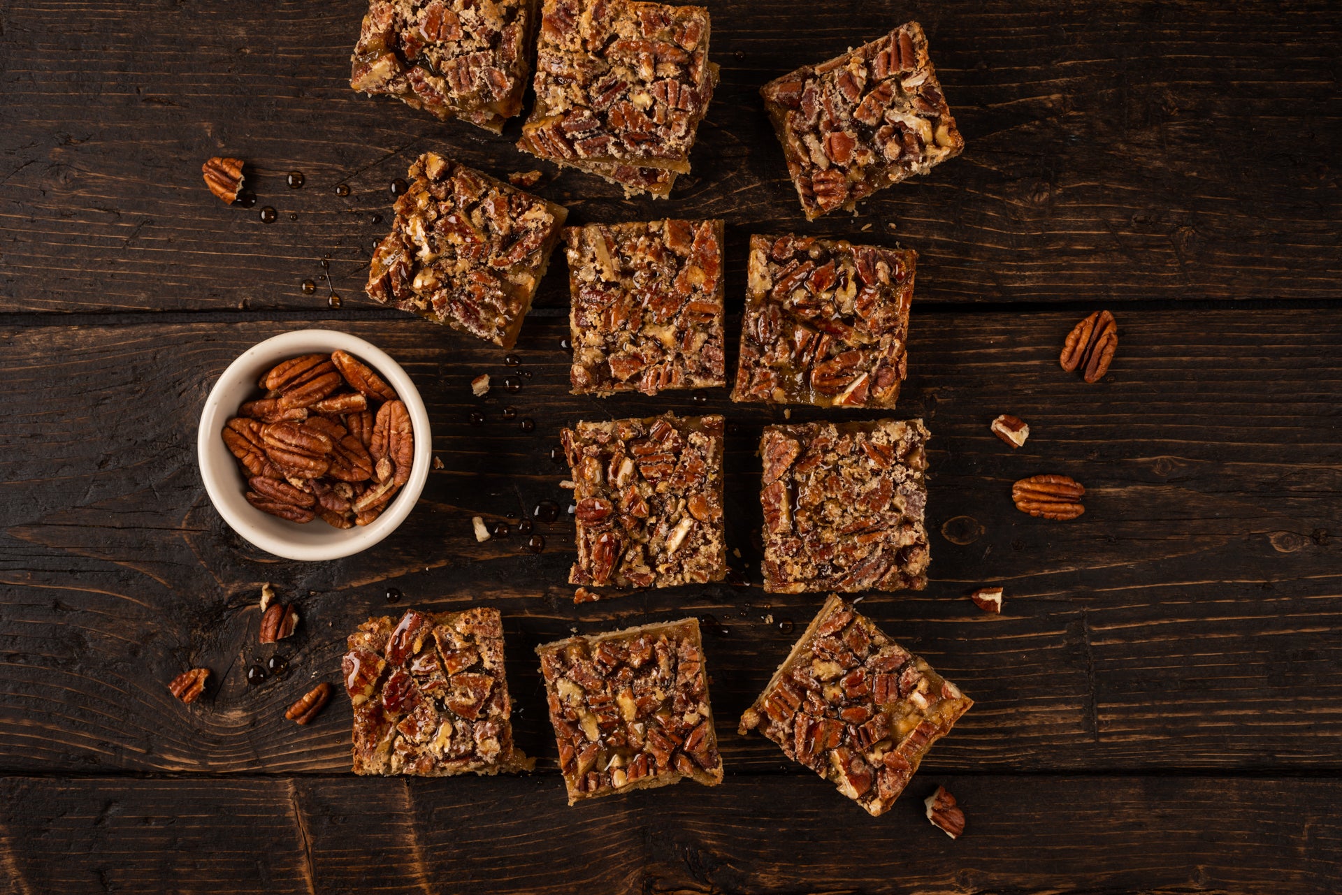 Pecan Bars with Shortbread Crust using Wabanaki Maple Syrup