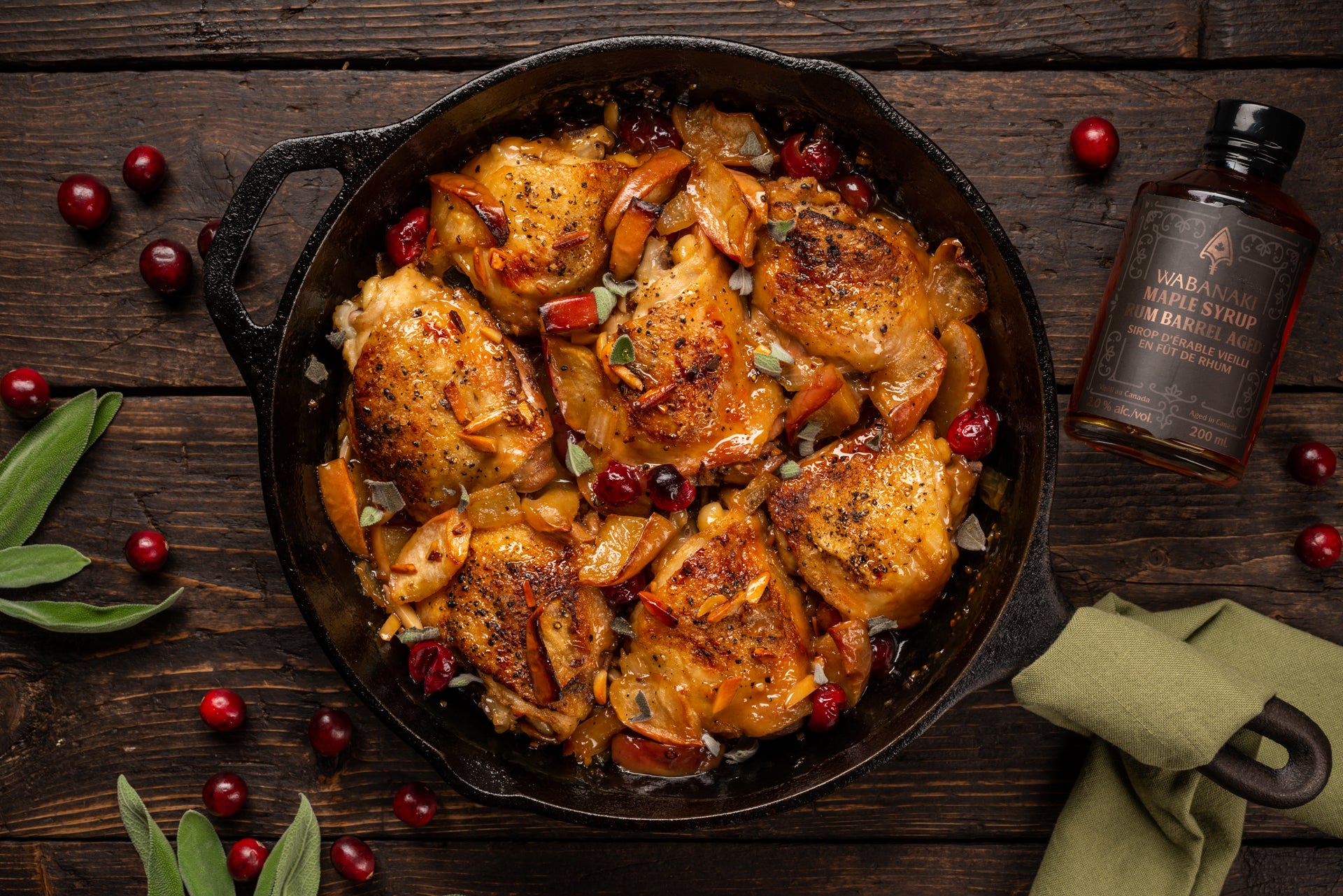 Maple Roasted Chicken Thighs