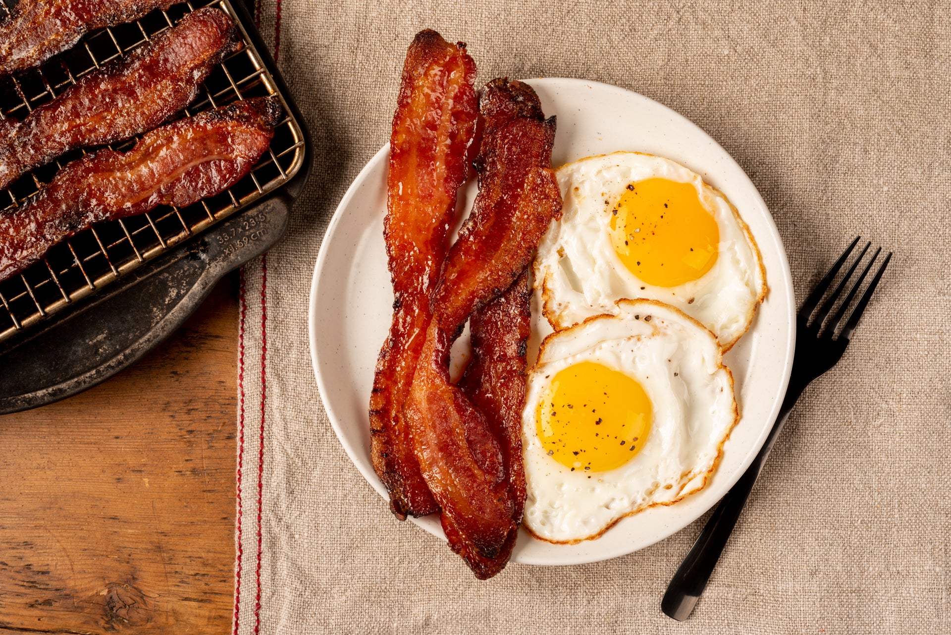 Maple Candied Bacon using Wabanaki Maple Syrup
