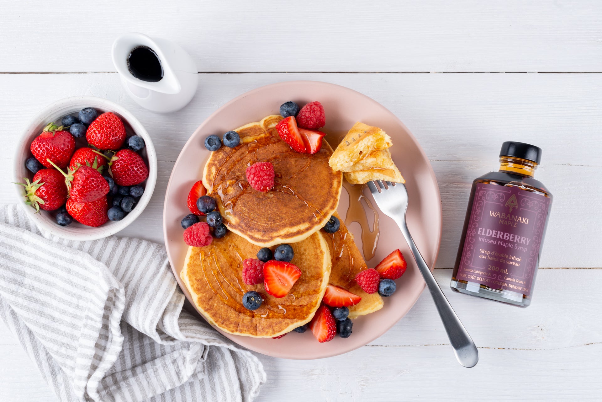 Elderberry Infused Maple Pancakes Indigenous Maple Syrup
