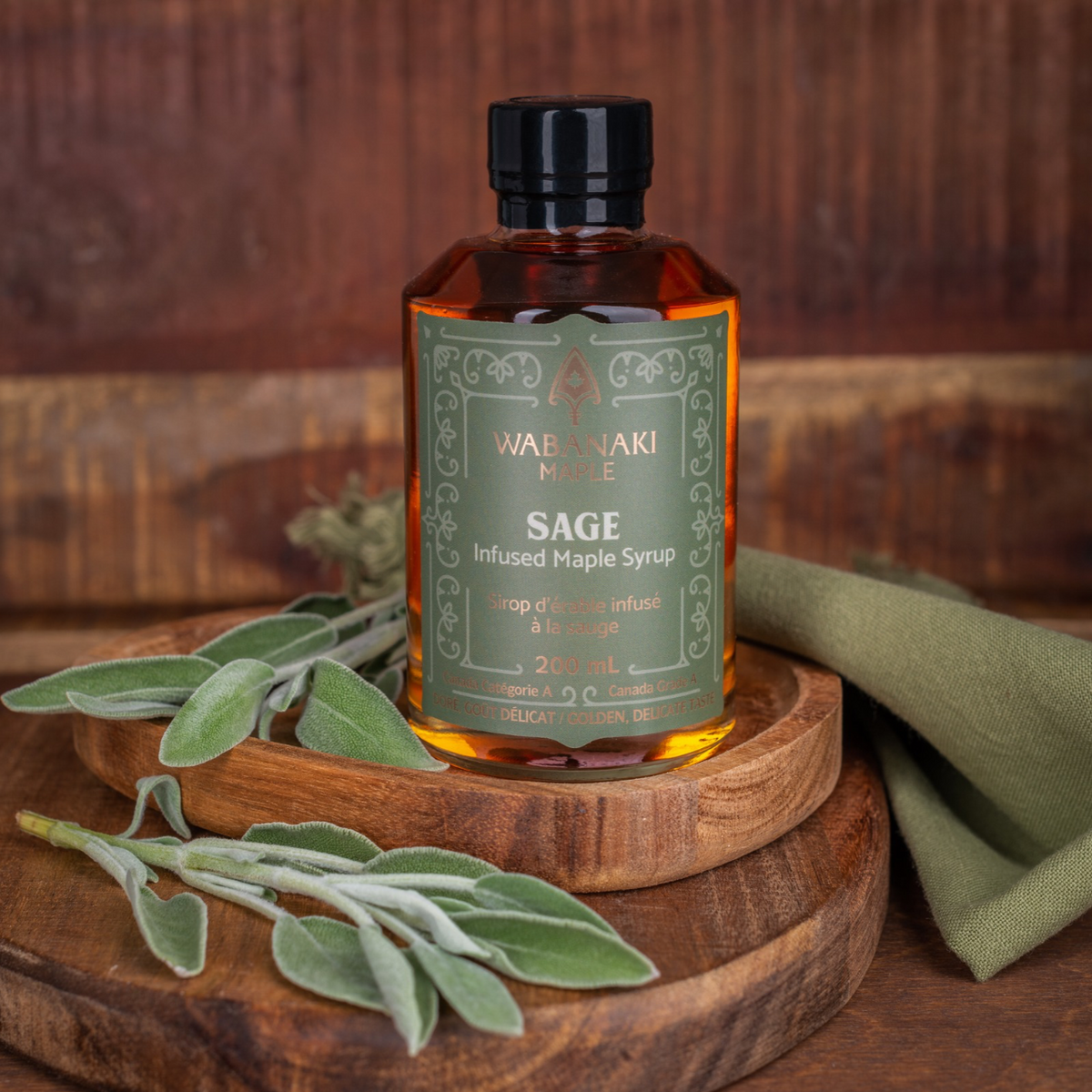 Sage Infused Maple Syrup