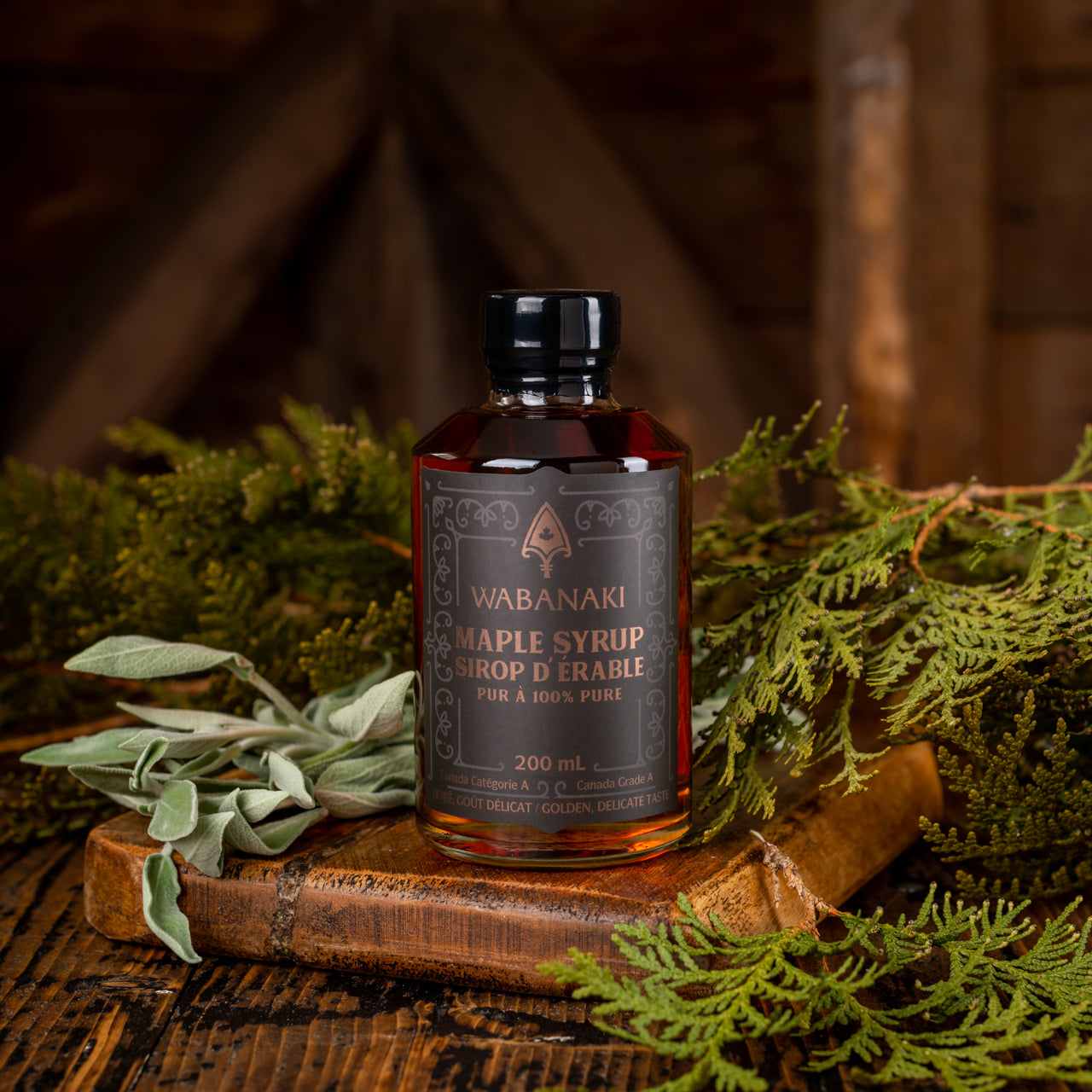 Our Wabanaki Maple is 100% Indigenous, female, grade A, Golden maple syrup that provides the perfect balance of delicacy and sweetness
