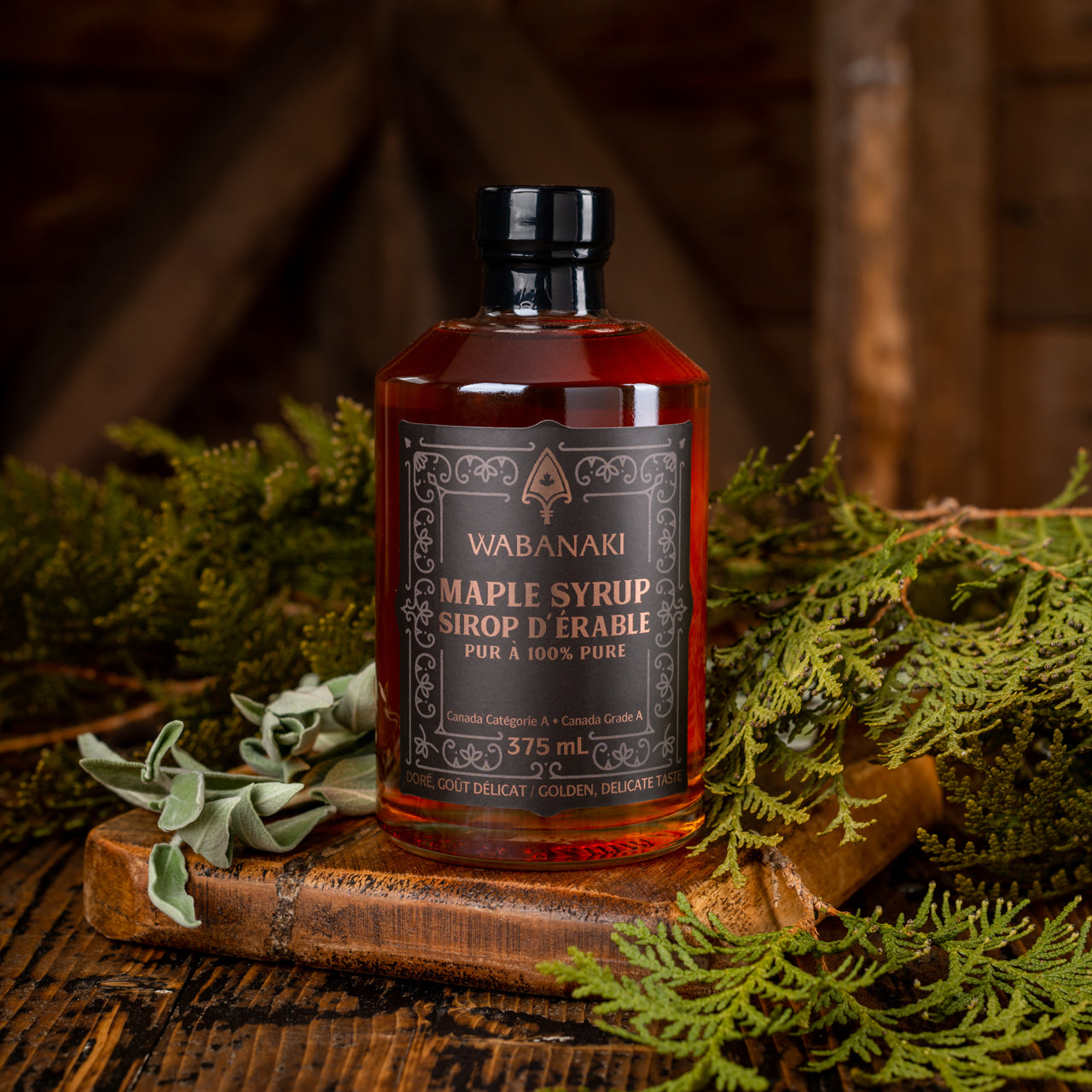 Our Wabanaki Maple is 100% Indigenous, female, grade A, Golden maple syrup that provides the perfect balance of delicacy and sweetness