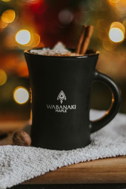 Wabanaki Maple Hot Chocolate using our Bourbon Barrel aged maple syrup