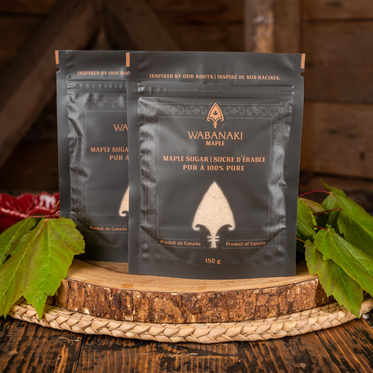 Wabanaki Maple Sugar, 100% Indigenous, Female Owned. This Maple Sugar is Organic Certified.